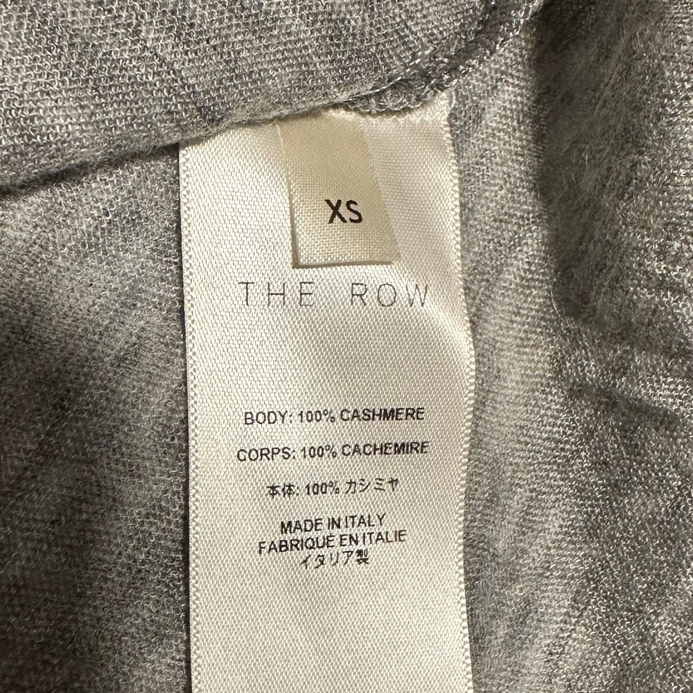 The Row Iverness Top in Cashmere in Grey Melange Women’s XS 🩶 - Picture 7 of 16